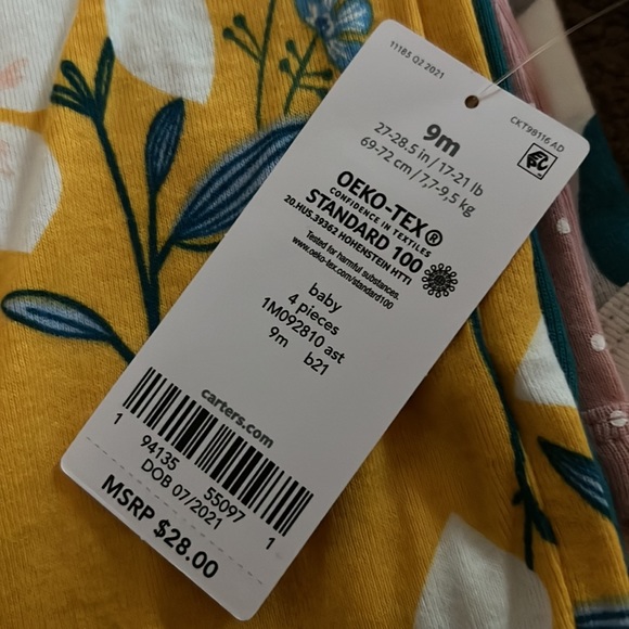 NWT Carter’s Onesies. 9 Months. - Picture 3 of 3